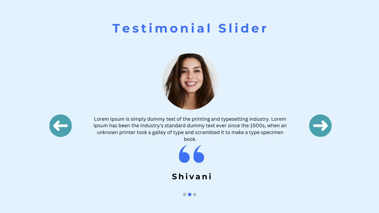 Testimonial Slider in HTML CSS & Js | SwiperJS